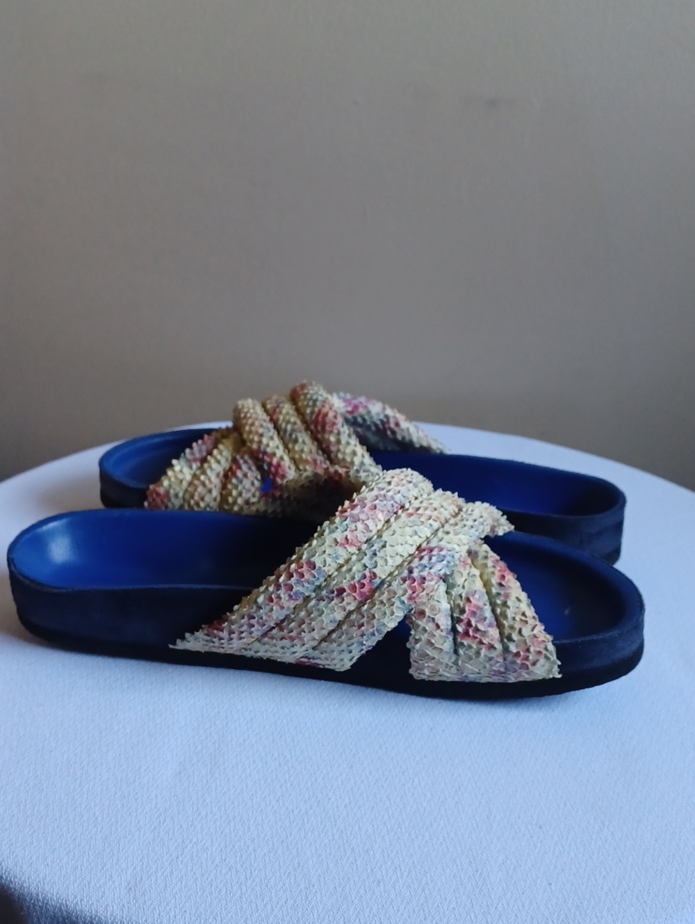 ISABEL MARANT Holden Crisscross Slide Sandal  sz9